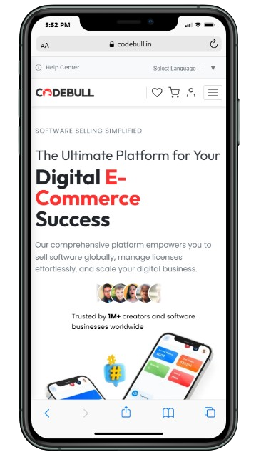 Underworks website on a smartphone